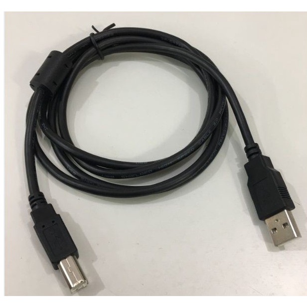 Dây cáp máy in cổng USB 2.0 đen dài 1.5M kết nối máy in với máy tính PC laptop chống nhiễu tốt
