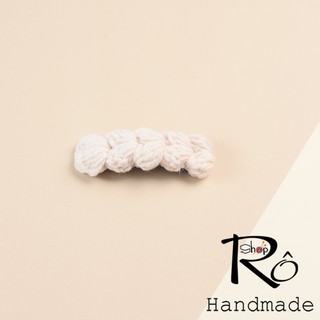 Kẹp tóc thắt bính cho nữ và bé gái dễ thương 6.5cm |Cặp tóc len Handmade hàng đẹp |Shop Rô Handmade