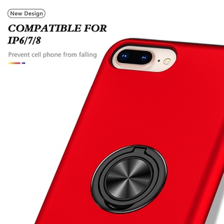 Ôp Điện Thoại Silicon Dẻo Siêu Mỏng Chống Sốc Chống Rơi Kèm Giá Đỡ Nhẫn Cho iphone 6 / 7 / 8 plus se 2020 / 2022 Ốp