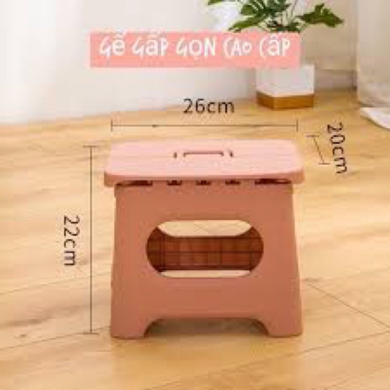 Ghế đẩu gấp gọn 2 size  Hokori Nhựa Việt Nhật , Ghế nhựa Hokori xếp gọn mang đi du lịch tiện lợi