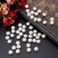 Bộ 50 cúc áo màu ngọc trai nhân tạo 10mm 11mm
