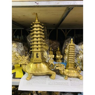 Long Quy Cõng Tháp Văn Xương Vật Phẩm Phong Thuỷ Bằng Đồng