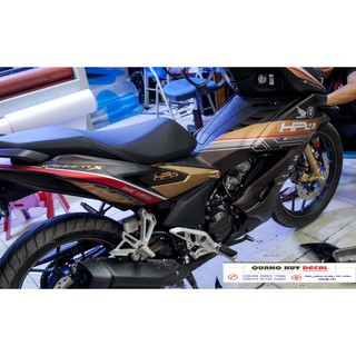 Tem Winner X nâu đen HP4, độ dán team decal xe thiết kế rẻ đẹp theo yêu cầu