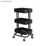 Kệ bỉm sữa Đa Năng 3-4 tầng, có Bánh Xe Đẩy LOẠI 1 (3 màu XANH - TRẮNG - ĐEN) - Gia Dụng Sài Gòn — ảnh 3