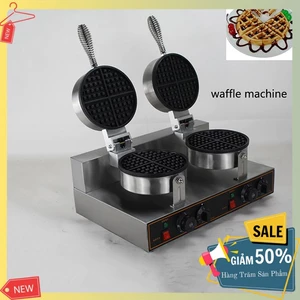Máy làm bánh waffle trái tim công nghiệp 2400W kiểm soát nhiệt độ chính xác, bánh thơm ngon