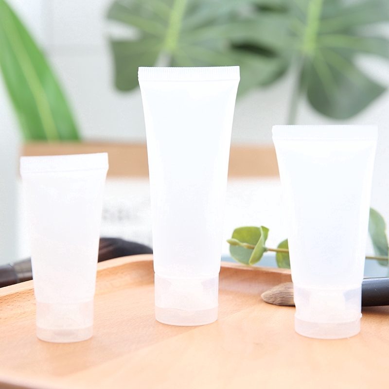 Tuýp nhựa mờ trong suốt bóp rỗng 20/30/60/120ml đựng mỹ phẩm du lịch nạp lại được