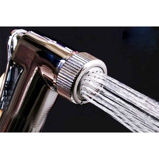 Vòi xịt vệ sinh-xịt bồn cầu, bóp  xịt nhựa ABS mạ crome dây inox siêu bền 1200mm