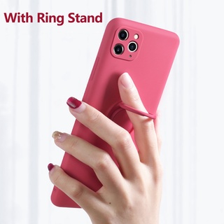 Ốp Lưng Cho iPhone 16 15 14 13 12 11 Pro Max Ốp Lưng Silicon Có Nhẫn Giá Đỡ Dành Cho iPhone X XS XR 7 8 SE2020 11 12 Pro Max 13 Mini Ốp Lưng