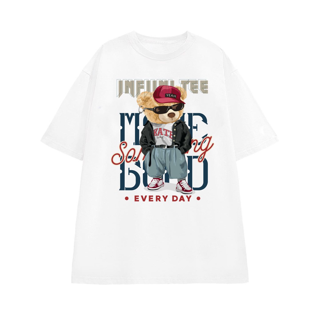 Áo thun INFINITEE Fni0834, Thun 100% Cotton - form rộng Unisex.