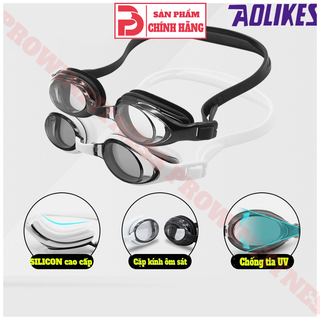 Kính bơi Aolikes chống mở tia UV, chống mờ cao cấp tặng hộp đựng
