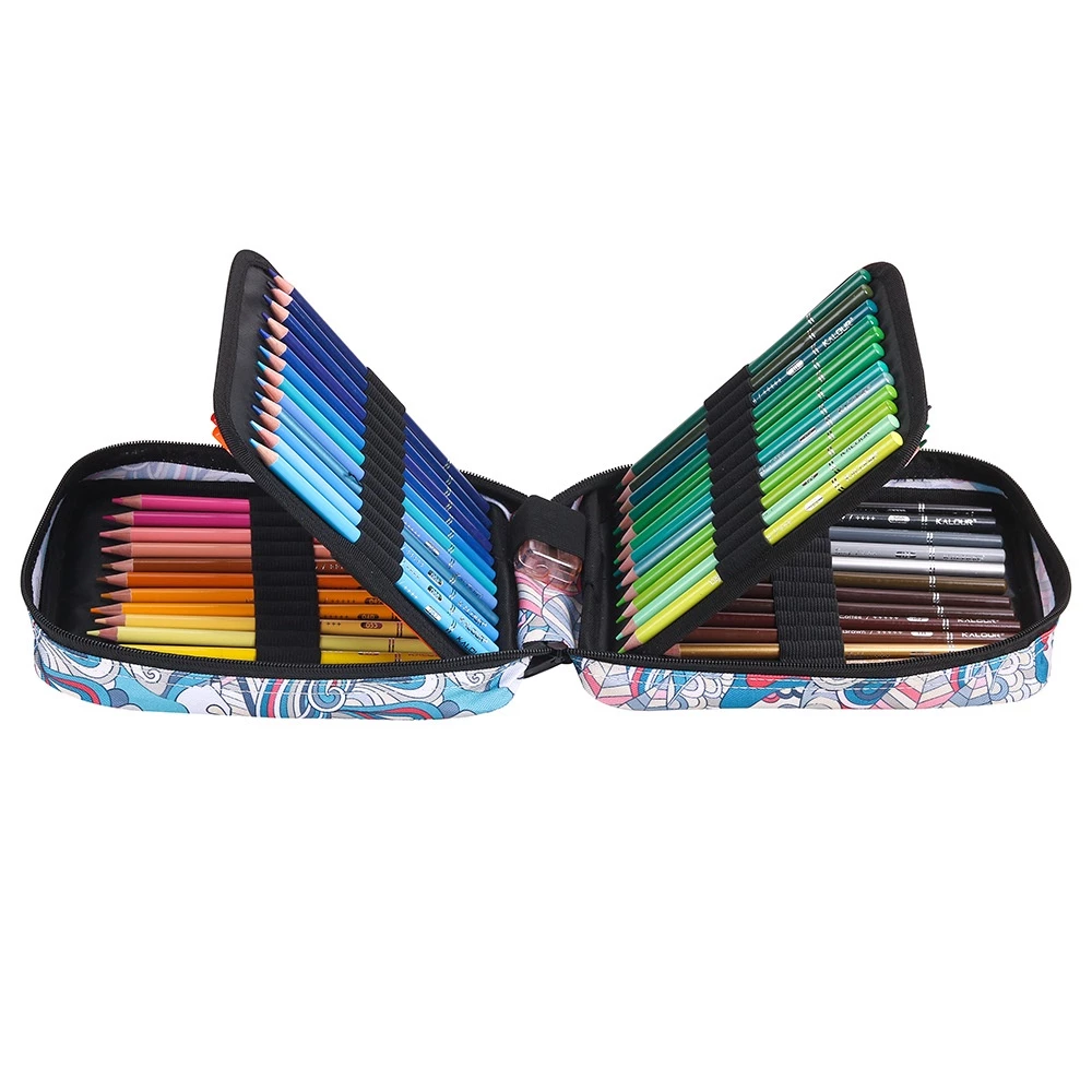 Bút Chì Màu Khô KALOUR 72 màu Túi vải - KL72KTV
