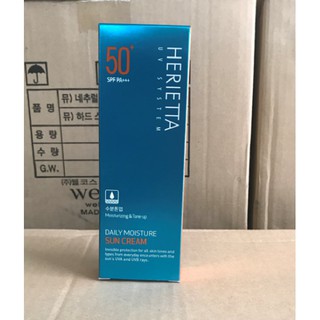 Kem chống nắng hàng ngày nâng tông và cung cấp độ ẩm cho da  herietta daily moisture sun cream 70g