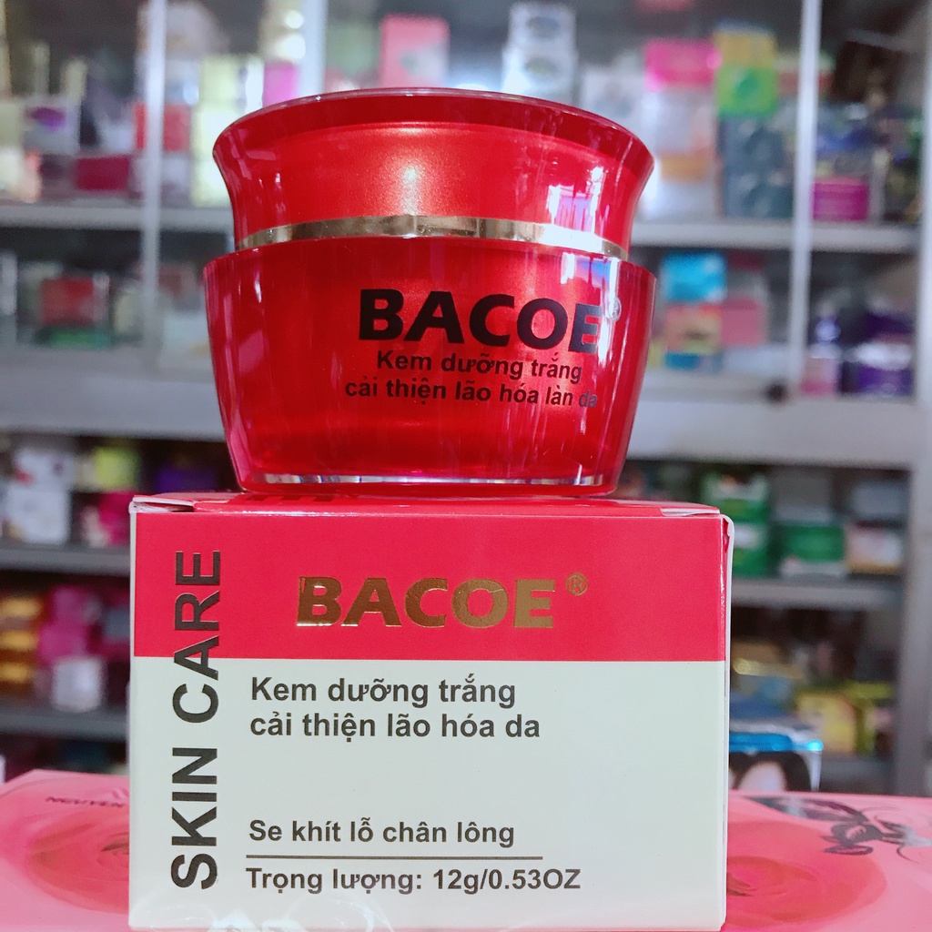 KEM BACOE DƯỠNG TRẮNG CẢI THIỆN LÃO HOÁ DA | Shopee Việt Nam