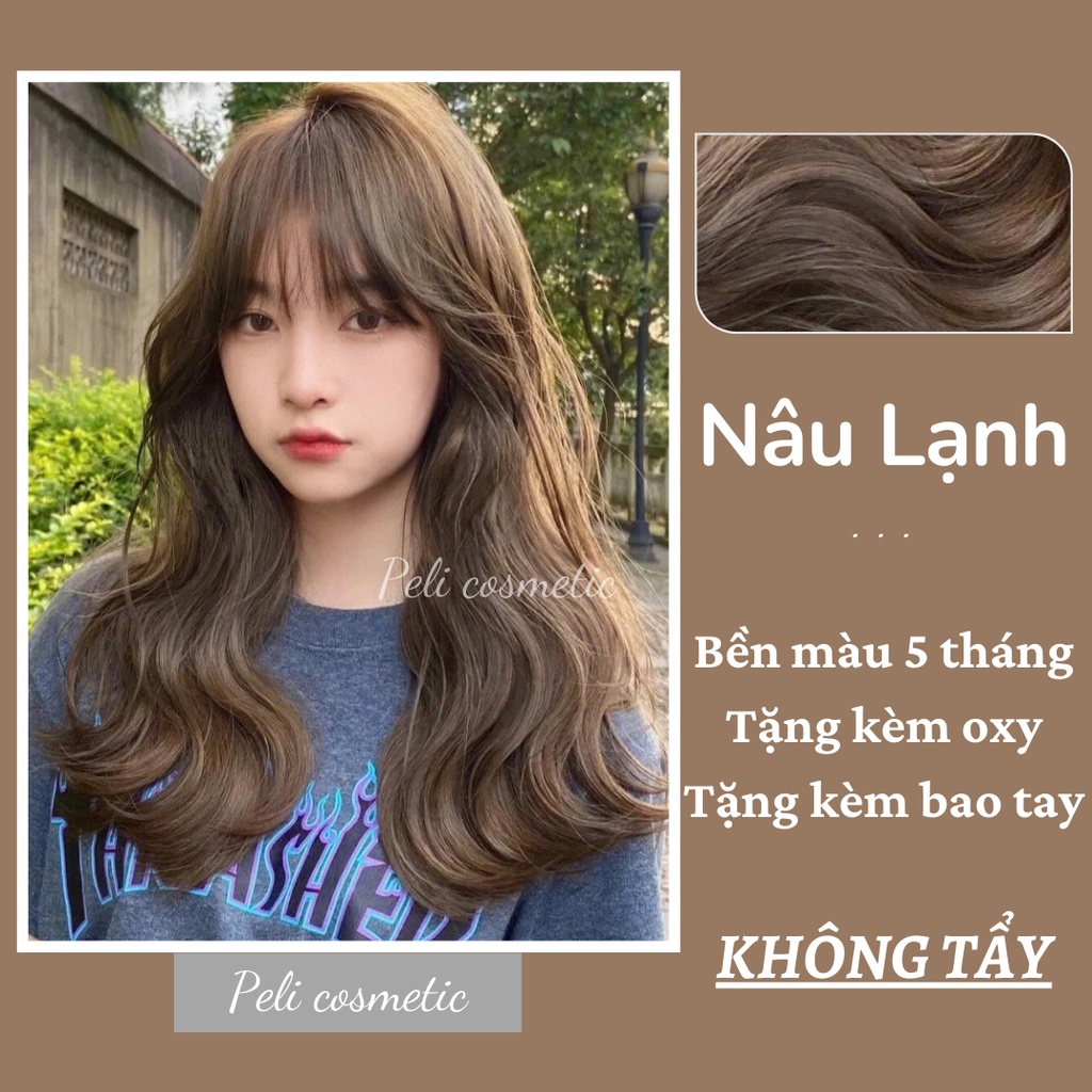 Màu Nhuộm Tóc Nâu Lạnh Chất Lượng, Giá Tốt | Shopee Việt Nam