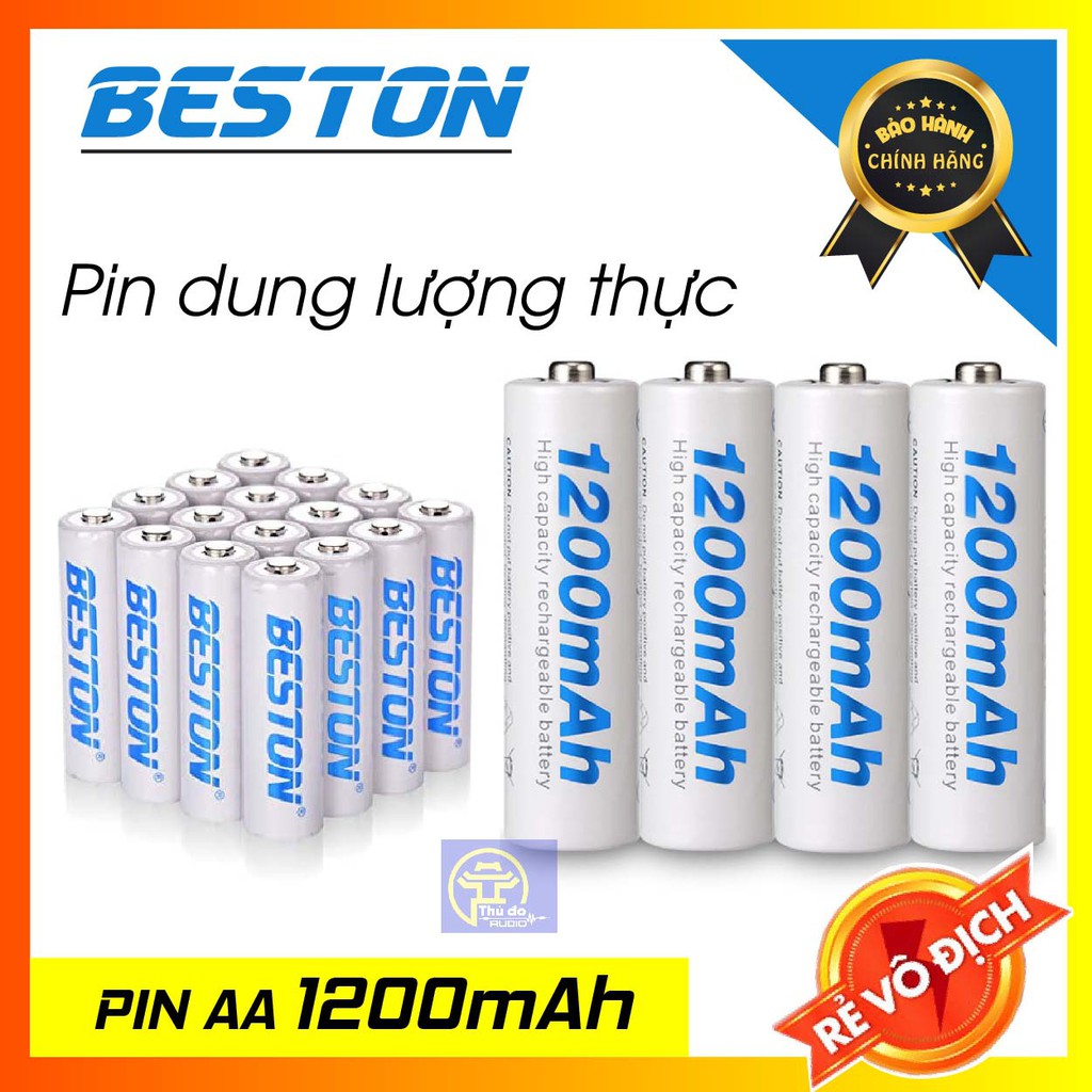 Pin sạc AA 1200mAh BESTON - Pin sạc BESTON Pin mic không dây, camera ...