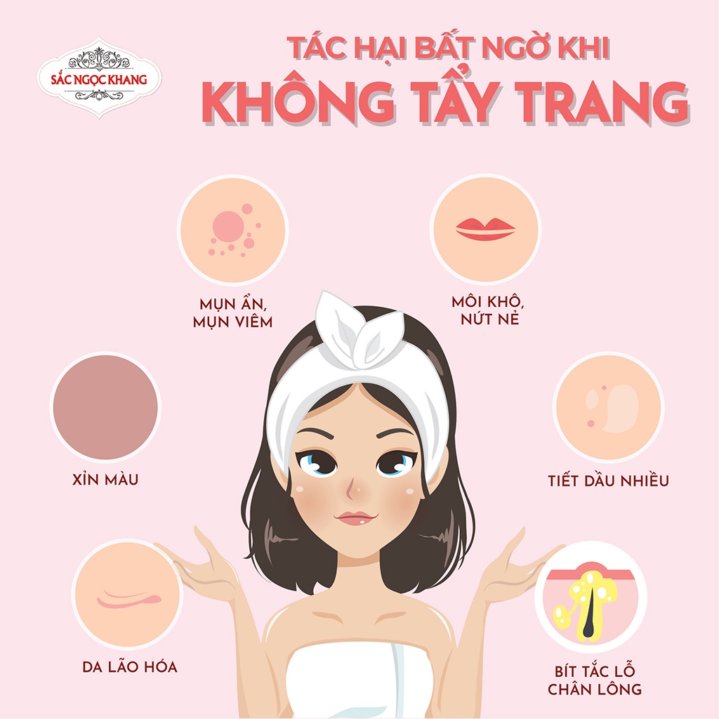 Mô tả Nước Tẩy Trang Thảo Dược Thiên Nhiên Sắc Ngọc Khang 145ml giúp làm sạch sâu bụi bẫn bã nhờn & ngừa mụn - 1