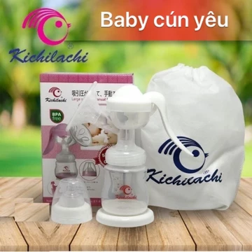 Máy hút sữa bằng tay, hút sữa cầm tay kichilachi tặng 6 túi trữ sữa