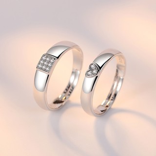 Nhẫn cặp trái tim BHN49