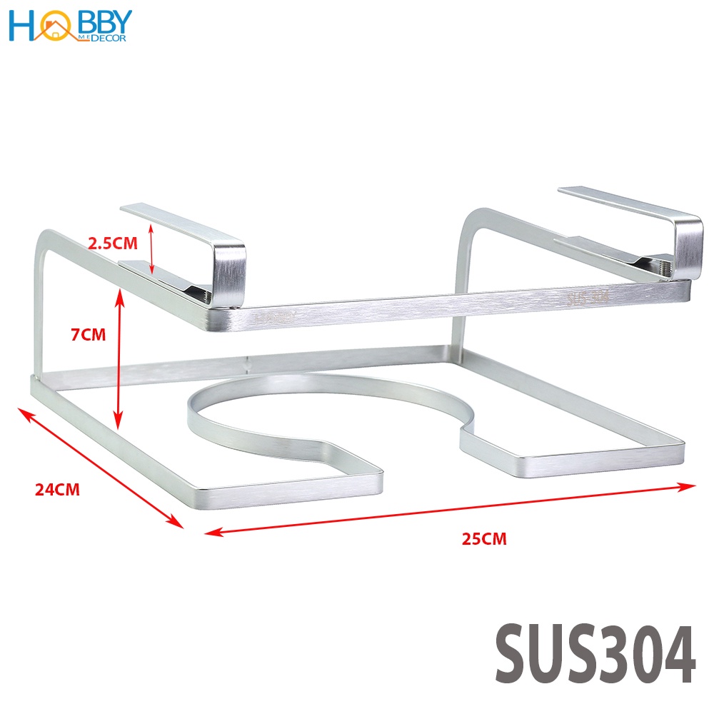 Giá treo nắp vung gắn vào thành tủ bếp Hobby Home Decor NVTT