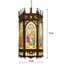 Lồng Đèn Gỗ 3D Trang trí Noel kiểu Lục giác 55cm x 34cm với 6 mặt hình Chúa Giáng Sinh
