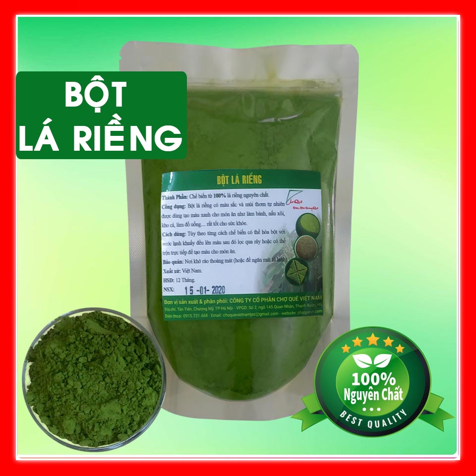 Bột lá riềng nguyên chất gói 100gr/200gr/300gr/500g Chợ Quê | Shopee ...