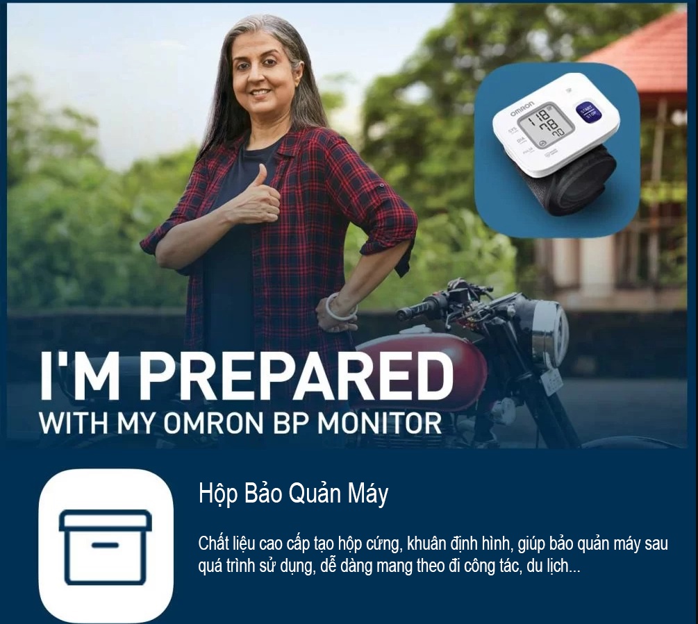 Mô tả Máy Đo Huyết Áp Cổ Tay Omron HEM-6161 | Công Nghệ Đo Intellisense Mới Tự Động Hoàn Toàn , Cho Kết Quả Đo Chính Xác - 4