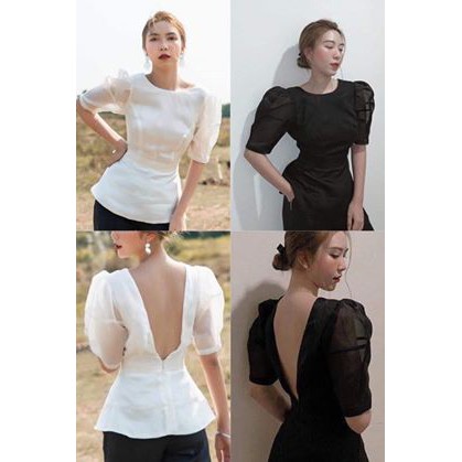 [ HÀNG SẴN ] ÁO NỮ TƠ GÂN CÓ LÓT HỞ LƯNG SANG CHẢNH GIÁ RẺ - V NECK TOP