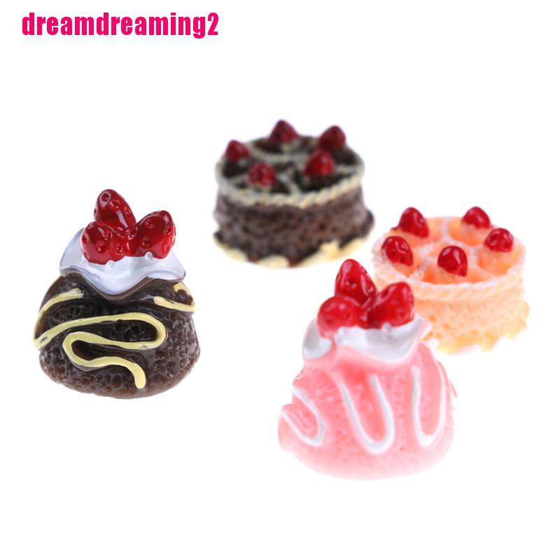 Bộ 6 Mô Hình Bánh Tráng Miệng 3d Trang Trí Nhà Búp Bê