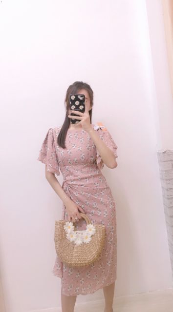 ĐẦM MAXXI DÁNG DÀI HỌA TIẾT HOA LÁ XINH TƯƠI CHO CHỊ EM DIỆN XUỐNG PHỐ