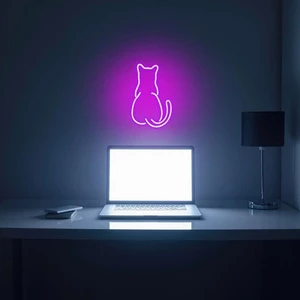 Đèn Trang Trí Led Neon Sign Hình Mèo [ Mẫu 5]