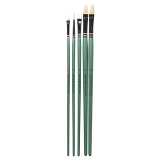 Cọ vẽ màu dầu Mont Marte mẫu 3 bộ 5 cọ - COLORMATE
