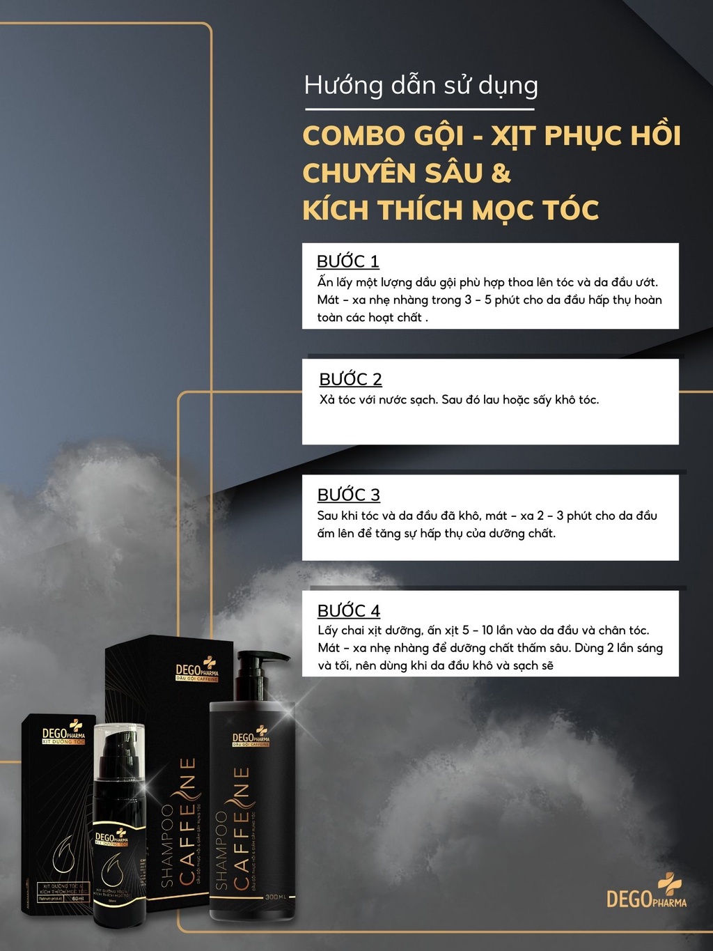 Mô tả Tinh chất mọc tóc Dego Pharma 60ml - phục hồi tóc hư tổn, giảm gãy rụng nhanh, giảm hói đầu, dưỡng tóc mềm mượt - 4