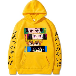 Áo hoodie Demon Slayer Anime Áo khoác nỉ Kimetsu no Yaiba In Áo chui đầu Thời trang dạo phố