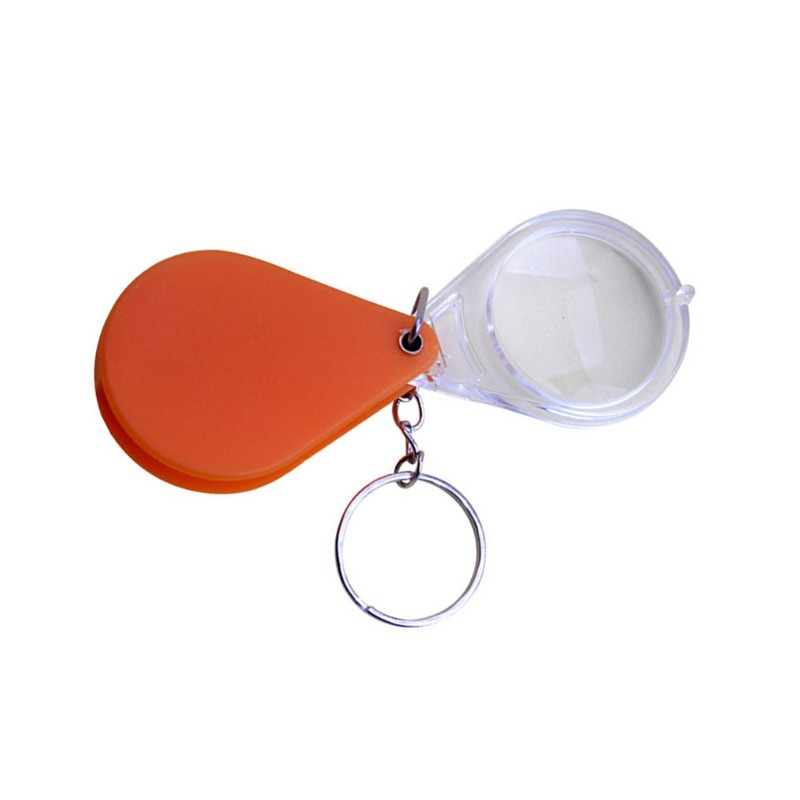 Mini Pocket Magnifier  Folding Magnifying Glass with for Key Chain for Readi