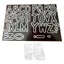MỘT Khuôn Cắt Kim Loại Chữ Thép Carbon Dập Nổi Mẫu Thêu Sò Trang Trí Dập Nổi Chết Stencil