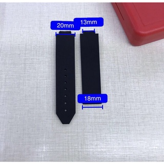 Dây Đeo Đồng Hồ Bằng Silicon Nhiều Màu Sắc 13mm*20mm Kèm Khóa Kim Loại 18mm