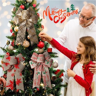 Nơ Trang Trí Cây Thông Noel 32 * 21 / 24 * 19cm