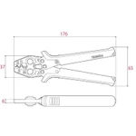 Kìm bấm cos 7inch Tsunoda Nhật Bản - KÌm bấm cos - Kìm bấm cos đa năng - Kìm bấm cos loại tốt -Kìm bấm đầu cos bằng tay — ảnh 3