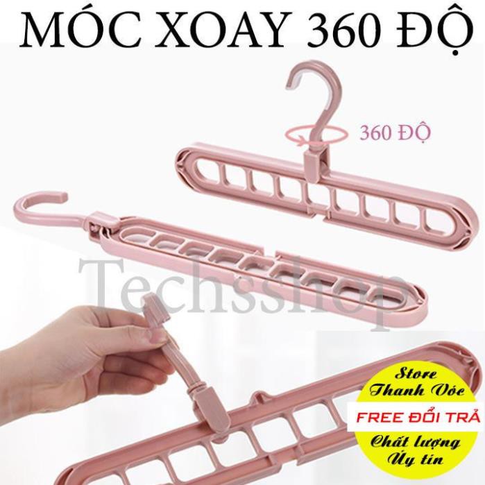 Móc treo quần áo thông minh 9 lỗ tiện lợi