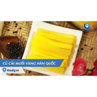 Củ cải muối vàng cắt sợi sẵn làm Kimbab Hàn Quốc 400gr