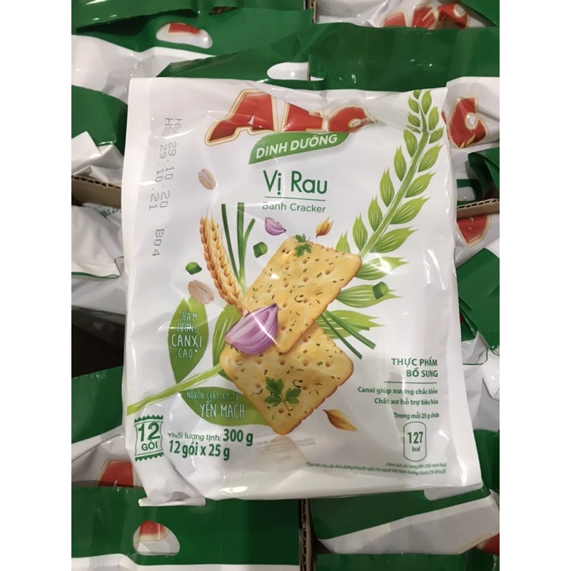 Bánh quy AFC Dinh dưỡng gói 258g (vị rau, vị lúa mì) - gói lớn | Shopee ...
