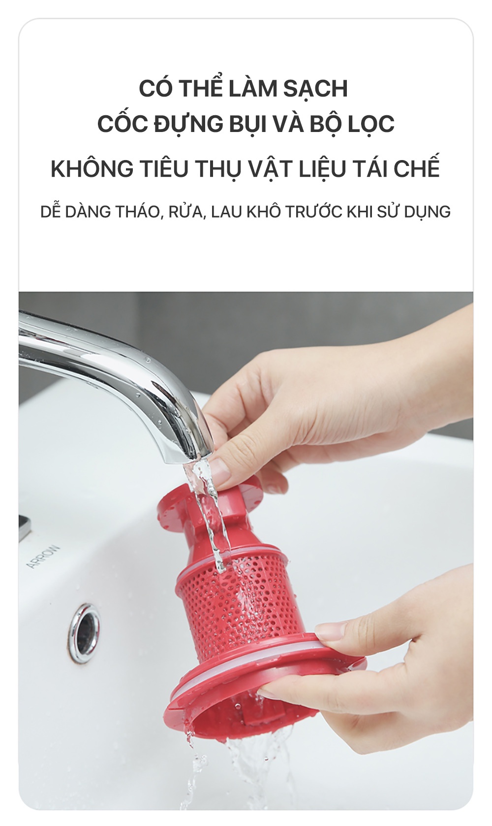 Mô tả Máy hút bụi cầm tay không dây Deerma VC20 Plus kèm 3 đầu hút đa năng, thiết kế gọn nhẹ - Bảo hành 12 tháng - 10