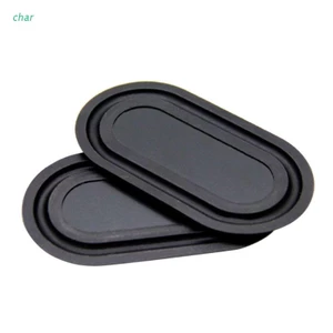 Set 2 đĩa rung hình oval bằng cao su chuyên dụng cho loa bass nặng 2040-6090