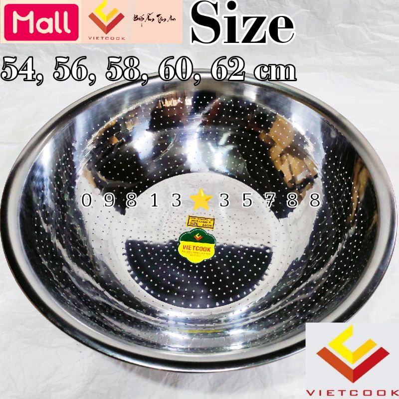 [VIETCOOK OFFICIAL] Rá inox size 54, 56, 58, 60, 62 cm VIETCOOK loại ...