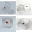 Unstop * Hộp lưu trữ trang sức Khung nổi Hộp trưng bày Giá đỡ khung nổi 3D Hộp đựng trong suốt cho nhẫn Đồng xu