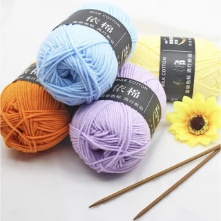 [Mua để nhận quà] len sợi MILK BABY cotton 50 gram bảng 62 Màu