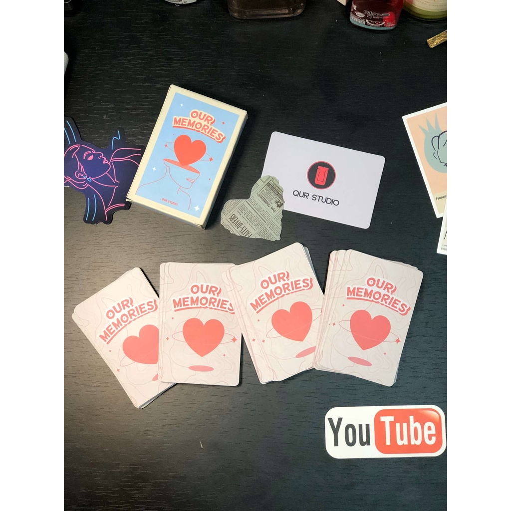 [CHÍNH HÃNG] Bộ Bài Tình Yêu Thấu Hiểu Our Memories –Card Game Bởi QUR STUDIO Gắn Kết Thấu Hiểu Dành Cho Các Cặp Đôi