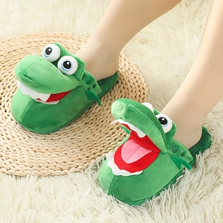 Dép Bông Mang Trong Nhà Hình Cá Sấu Độc Đáo
