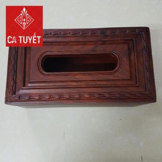 Hộp đựng giấy ăn gỗ hương cao cấp