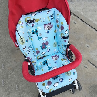 Đệm lót ghế xe đẩy chất liệu cotton in họa tiết dễ thương có thể gấp gọn tiện dụng cho bé